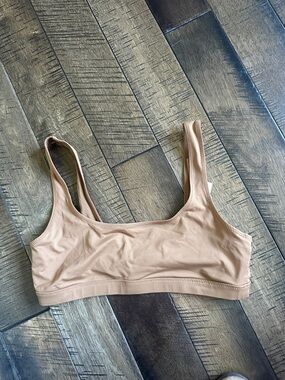SKIMS Nude/Tan Scoop Bikini Top